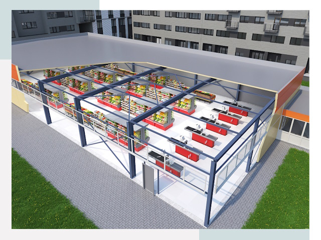 Строительство магазинов в Конаково от 608 руб. за м²