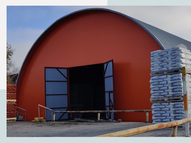 Полукруглые ангары по цене от 608 руб. в Конаково