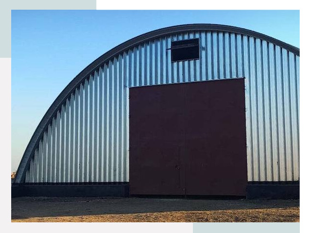 Бескаркасные ангары в Конаково