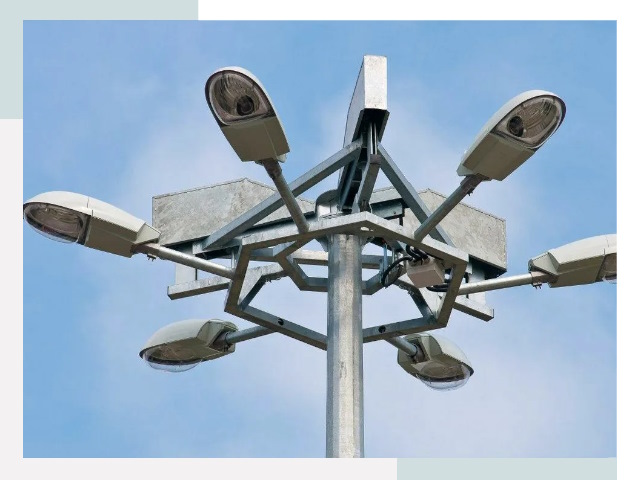 Монтаж осветительных мачт в Конаково